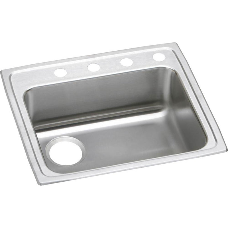 Elkay LRAD2521502 18 Gauge Stainless Steel 25' x 21.25' x 5' Single Bowl Top Mount Kitchen Sink