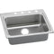 Elkay LRAD2522552 18 Gauge Stainless Steel 25' x 22' x 5.5' Single Bowl Top Mount Kitchen Sink