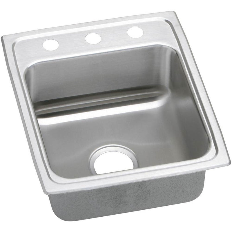 Elkay LRADQ1720600 18 Gauge Stainless Steel 17' x 20' x 6' Single Bowl Top Mount Kitchen Sink