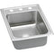 Elkay LRADQ1722553 18 Gauge Stainless Steel 17' x 22' x 5.5' Single Bowl Top Mount Kitchen Sink