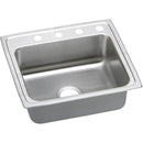 Elkay LRADQ2521653 18 Gauge Stainless Steel 25' x 21.25' x 6.5' Single Bowl Top Mount Kitchen Sink