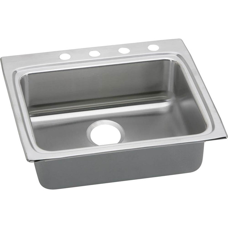 Elkay LRADQ2522553 18 Gauge Stainless Steel 25' x 22' x 5.5' Single Bowl Top Mount Kitchen Sink