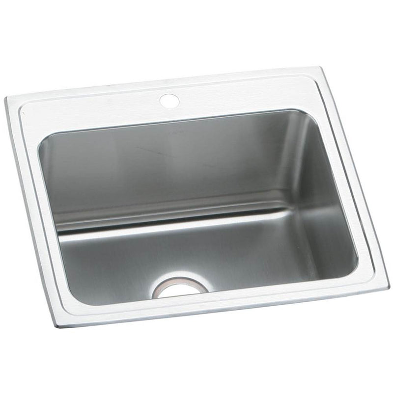 Elkay PLA2522120 18 Gauge Stainless Steel 25' x 22' x 12.125' Single Bowl Top Mount Laundry/Utility Sink