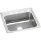 Elkay PSR22191 20 Gauge Stainless Steel 22' x 19.5' x 7.125' Single Bowl Top Mount Kitchen Sink
