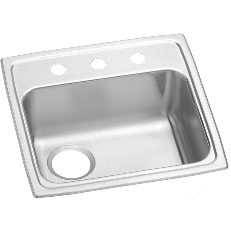 Elkay PSRADQ191955L3 20 Gauge Stainless Steel 19.5' x 19' x 5.5' Single Bowl Top Mount Kitchen Sink
