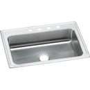 Elkay PSRS33221 20 Gauge Stainless Steel 33' x 22' x 7.25' Single Bowl Top Mount Kitchen Sink