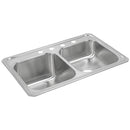 Elkay STCR3322L1 20 Gauge Stainless Steel 33' x 22' x 10.25' Double Bowl Top Mount Kitchen Sink
