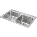 Elkay STCR3322R3 20 Gauge Stainless Steel 33' x 22' x 10.25' Double Bowl Top Mount Kitchen Sink