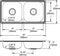 Elkay D23317 22 Gauge Stainless Steel 33" x 17" x 6" Double Bowl Top Mount Kitchen Sink