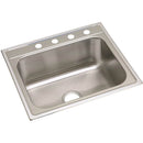 Elkay DPC12522105 20 Gauge Stainless Steel 25" x 22" x 10.25" Single Bowl Top Mount Kitchen Sink