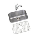 Elkay DXUH2115DFBG 18 Gauge Stainless Steel 23.5" x 18.25" x 8" Single Bowl Undermount Kitchen Sink Kit