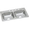 Elkay K233223 23 Gauge Stainless Steel 33" x 22" x 6.0625" Double Bowl Top Mount Kitchen Sink