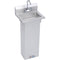 Elkay EHS-18-PEDX Economy Hand Sink, Featuring Pedestal Base with Foot Valve Operation, 18 (L) X 14.5 (W) X 11 (H) Over All