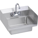 Elkay EHS-18-SSX Economy Hand Sink, Featuring Side Splash Guards, 18 (L) X 14.5 (W) X 11 (H) Over All