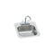 Elkay BCR150 20 Gauge Stainless Steel 15' x 15' x 6.125' Single Bowl Top Mount Bar/Prep Sink