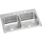 Elkay CR33212 20 Gauge Stainless Steel 33' x 21.25' x 6.875' Double Bowl Top Mount Kitchen Sink