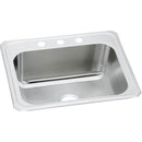 Elkay DCR2522122 20 Gauge Stainless Steel 25' x 22' x 12.25' Single Bowl Top Mount Laundry/Utility Sink