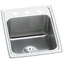 Elkay DLR172210PD3 18 Gauge Stainless Steel 17' x 22' x 10.125' Single Bowl Top Mount Kitchen Sink Kit