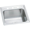 Elkay DLR191910MR2 18 Gauge Stainless Steel 19.5' x 19' x 10.125' Single Bowl Top Mount Laundry/Utility Sink