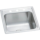 Elkay DLR191910PD2 18 Gauge Stainless Steel 19.5' x 19' x 10.125' Single Bowl Top Mount Laundry/Utility Sink Kit