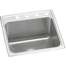 Elkay DLR2222122 18 Gauge Stainless Steel 22' x 22' x 12.125' Single Bowl Top Mount Kitchen Sink