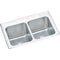 Elkay DLR332210PD4 18 Gauge Stainless Steel 33' x 22' x 10.125' Double Bowl Top Mount Kitchen Sink Kit