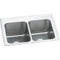 Elkay DLR3722102 18 Gauge Stainless Steel 37' x 22' x 10.125' Double Bowl Top Mount Kitchen Sink