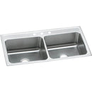 Elkay DLR432210MR2 18 Gauge Stainless Steel 43' x 22' x 10.125' Double Bowl Top Mount Kitchen Sink