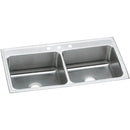 Elkay DLR4322120 18 Gauge Stainless Steel 43' x 22' x 12.125' Double Bowl Top Mount Kitchen Sink