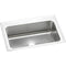 Elkay DLRS332210MR2 18 Gauge Stainless Steel 33' x 22' x 10.125' Single Bowl Top Mount Kitchen Sink