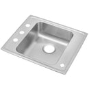 Elkay DRKAD2522504 18 Gauge Stainless Steel 25' x 22' x 5' Single Bowl Top Mount Sink
