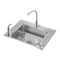 Elkay DRKAD282260LC 18 Gauge Stainless Steel 28' x 22' x 6' Single Bowl Top Mount Sink Kit