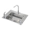Elkay DRKAD282265LC 18 Gauge Stainless Steel 28' x 22' x 6.5' Single Bowl Top Mount Sink Kit