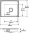 Elkay DRKADQ222040L4 18 Gauge Stainless Steel 22' x 19.5' x 4' Single Bowl Top Mount Sink