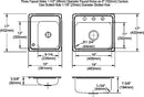 Elkay DRKR23417L4 18 Gauge Stainless Steel 34' x 17' x 7.5' Double Bowl Top Mount Sink