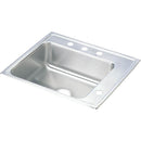 Elkay DRKR2522R4 18 Gauge Stainless Steel 25' x 22' x 7.625' Single Bowl Top Mount Sink