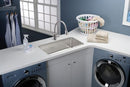 Elkay ELUH191612 18 Gauge Stainless Steel 21.5' x 18.5' x 12' Single Bowl Undermount Kitchen Sink