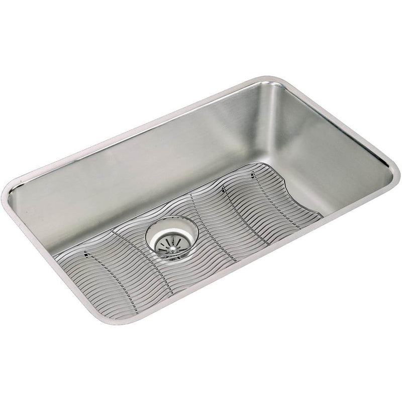Elkay ELUH281610DBG 18 Gauge Stainless Steel 30.5' x 18.5' x 10' Single Bowl Undermount Kitchen Sink Kit