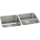 Elkay ELUH311810RDBG 18 Gauge Stainless Steel 30.75' x 18.5' x 10' Double Bowl Undermount Kitchen Sink Kit
