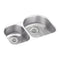 Elkay ELUH311910LDBG 18 Gauge Stainless Steel 31.25' x 20' x 10' Double Bowl Undermount Kitchen Sink Kit