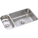Elkay ELUH3219DBG 18 Gauge Stainless Steel 32.25' x 18.25' x 7.75' Double Bowl Undermount Kitchen Sink Kit