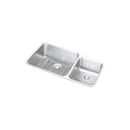 Elkay ELUH3520RDBG 18 Gauge Stainless Steel 35.25' x 20.5' x 9.875' Double Bowl Undermount Kitchen Sink Kit