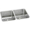 Elkay ELUH361710DBG 18 Gauge Stainless Steel 35.75' x 18.5' x 10' Double Bowl Undermount Kitchen Sink Kit