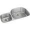 Elkay ELUH362110LDBG 18 Gauge Stainless Steel 36.25' x 21.125' x 10' Double Bowl Undermount Kitchen Sink Kit