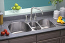 Elkay ELUH3920 18 Gauge Stainless Steel 39.5' x 20' x 10' Triple Bowl Undermount Kitchen Sink