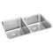 Elkay ELUHAD312050RPD 18 Gauge Stainless Steel 31.25' x 20.5' x 4.875' Double Bowl Undermount Kitchen Sink Kit