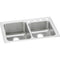 Elkay LGR33220 18 Gauge Stainless Steel 33' x 22' x 10' Double Bowl Top Mount Kitchen Sink