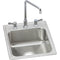 Elkay LH1720C 18 Gauge Stainless Steel 17' x 20' x 7.625' Single Bowl Top Mount Bathroom Sink Kit