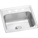 Elkay LR1919PD1 18 Gauge Stainless Steel 19.5' x 19' x 7.5' Single Bowl Top Mount Kitchen Sink Kit