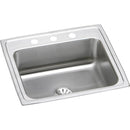 Elkay LR2219PD3 18 Gauge Stainless Steel 22' x 19.5' x 7.625' Single Bowl Top Mount Kitchen Sink Kit